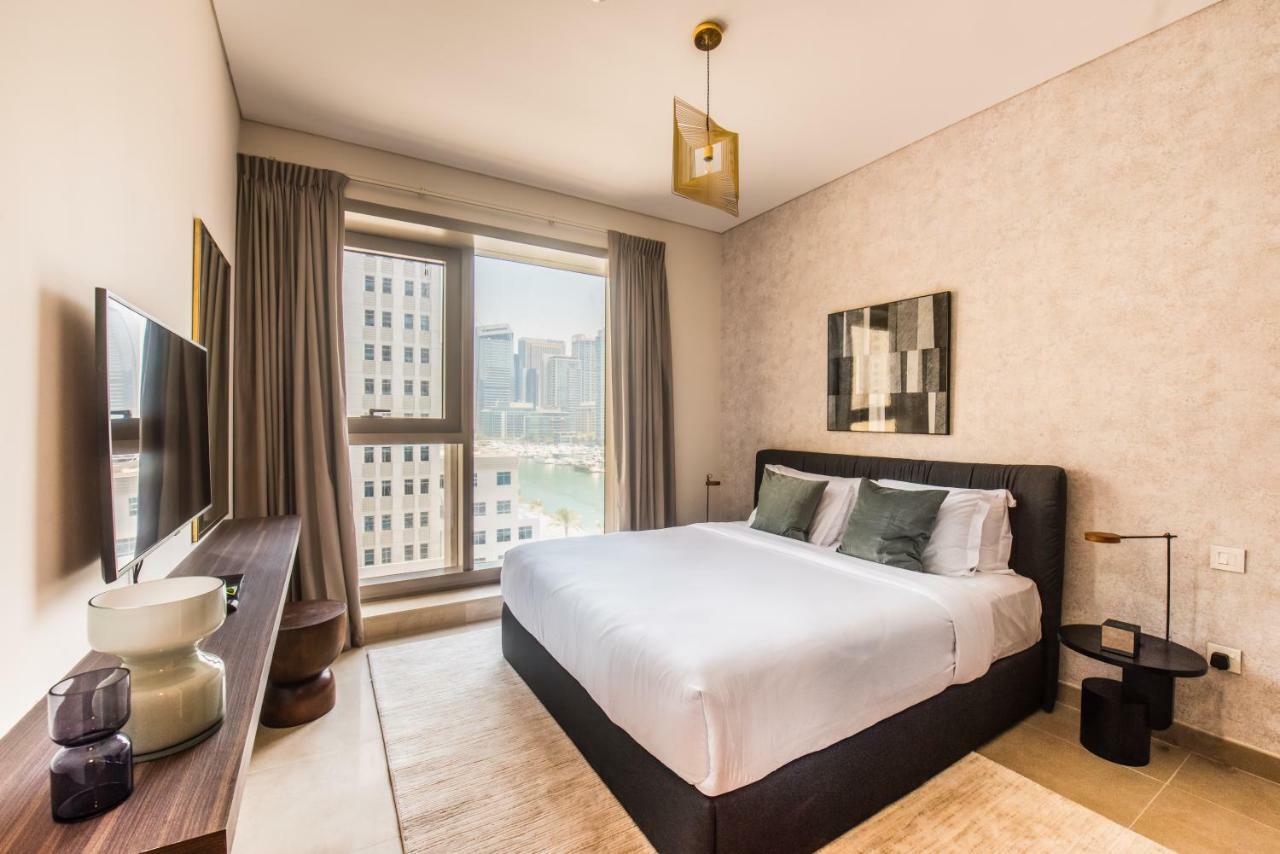 Fantastay Sparkle Tower One Bedroom Suite Marina View Dubai Buitenkant foto